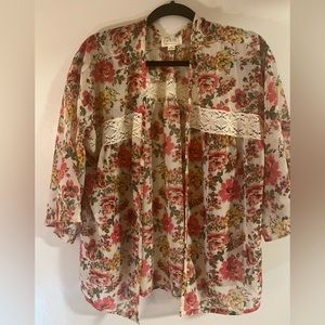 Floral kimono/cover up